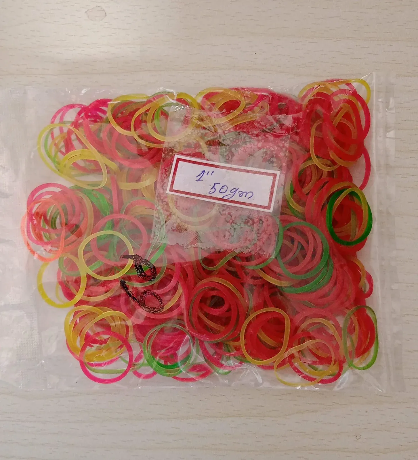 Multicolor Elastic Rubber Bands for Office, Home & Kitchen - 1 Inch, 50 GM - Detailed Feature View 6