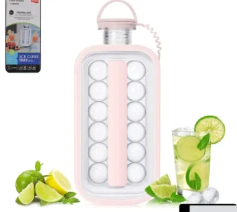 2-in-1 Portable Ice Ball & Cube Tray Mold for 17 Spheres