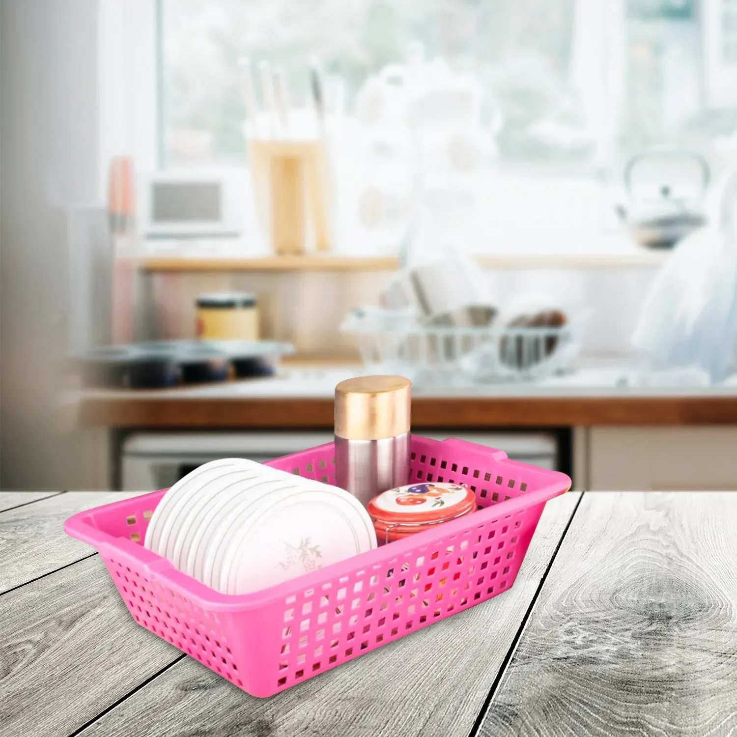 Premium Cane Fruit Basket – Round Handwoven Storage | Indo Glow - Buy Online at Alikart