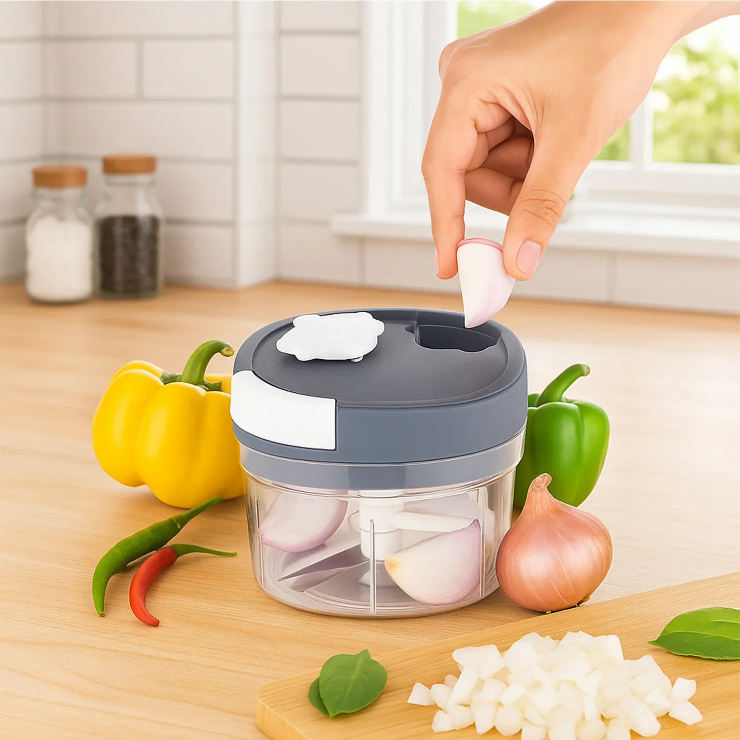 Premium Handy Chopper & Slicer for Fruits & Vegetables – Lightweight & Portable - Buy Online at Alikart