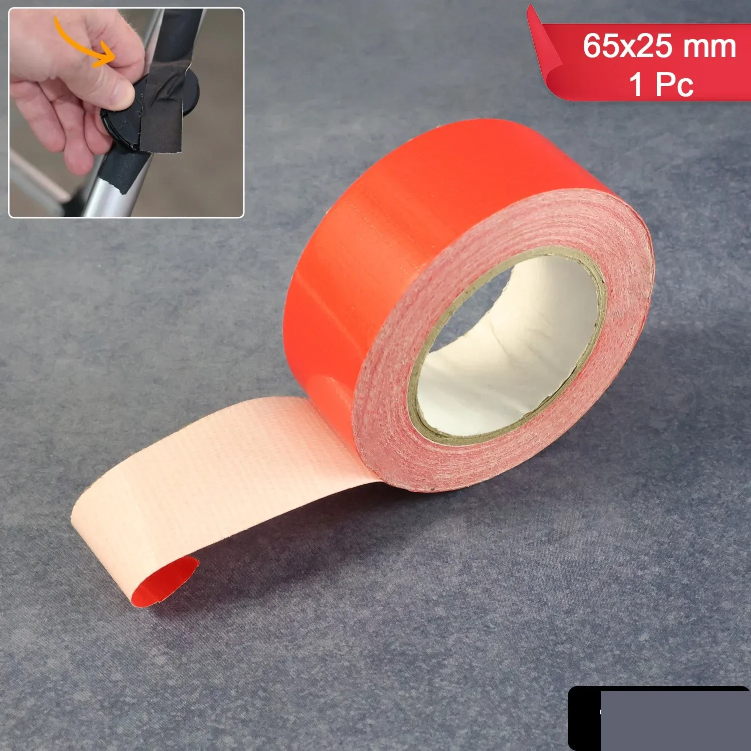 Heavy-Duty Multi-Purpose Repair & Binding Tape (65×25 mm / 1 Pc) - Detailed Feature View 1