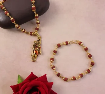 Mahadev Pendant with Rudraksha Necklace Combo