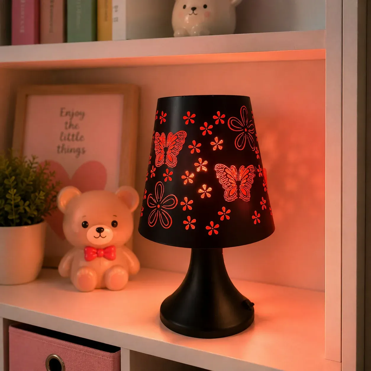 Premium Butterfly Cutwork LED Table Lamp – Elegant Ambient Lighting for Home - Buy Online at Alikart