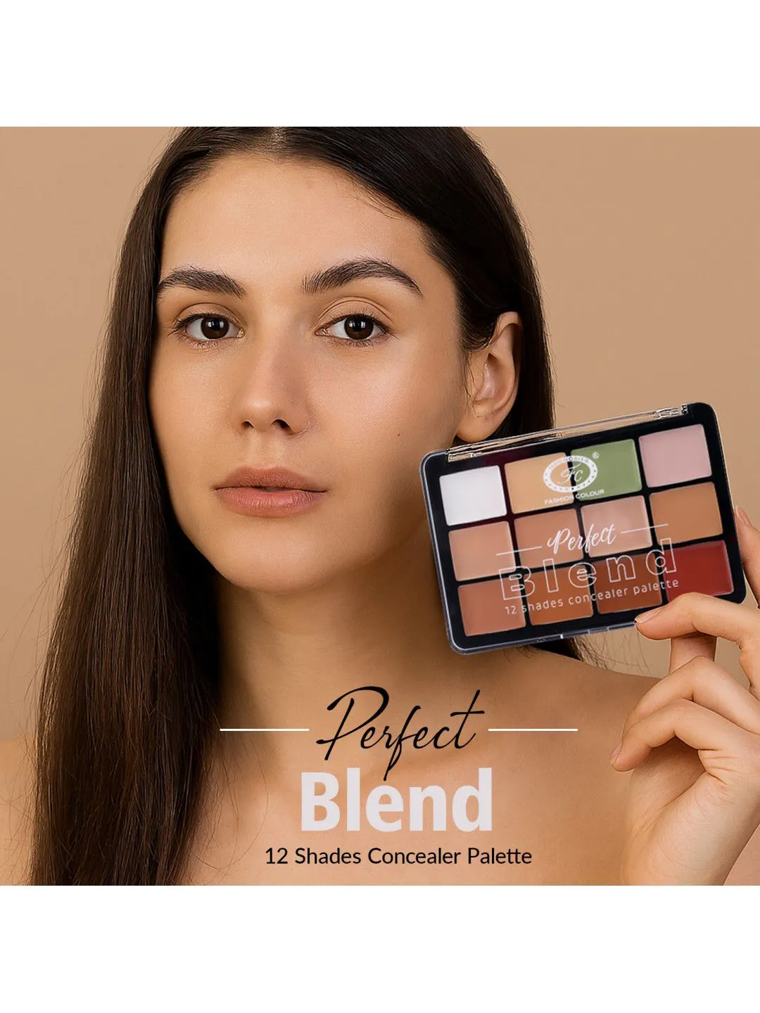Fashion Colour Perfect Blend 12 Shades Concealer Palette - Shade FCPC01 - Detailed Feature View 1