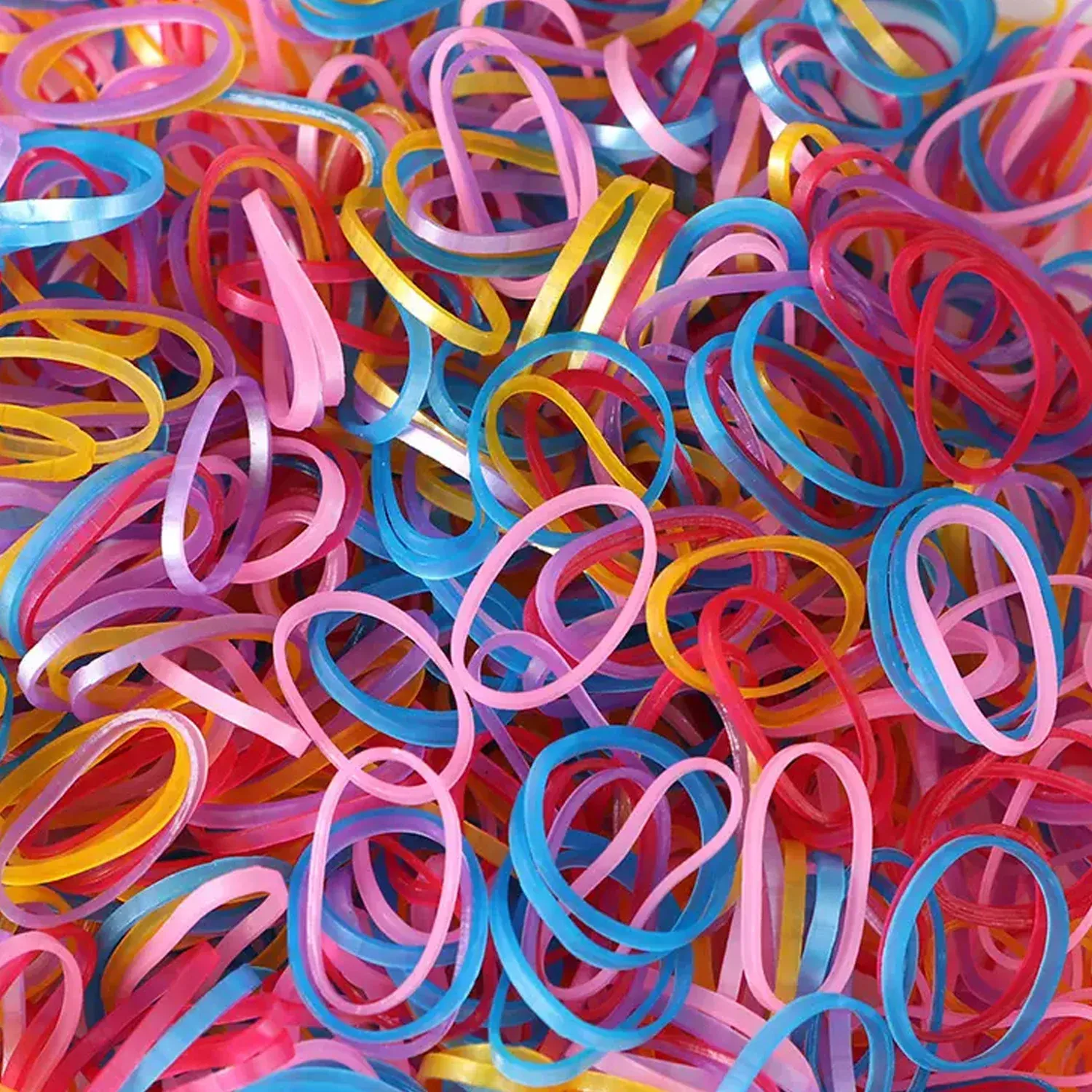 Premium Multicolor Rubber Bands (Elastic & Reusable, Office & Home), Hair accessories - Buy Online at Alikart