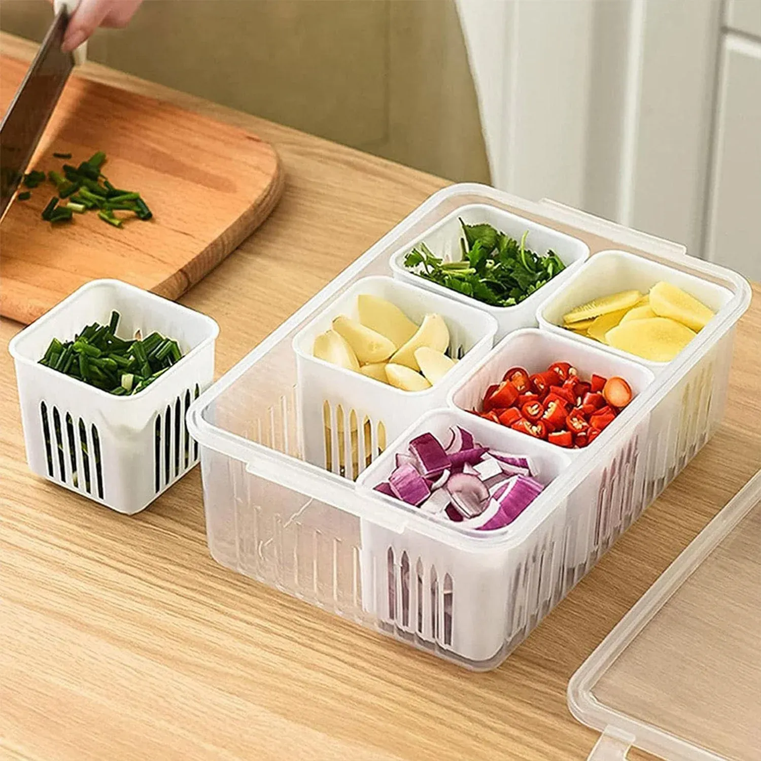Premium Fridge Storage Box – Airtight Food Organizer for Freshness | Organivo - Buy Online at Alikart