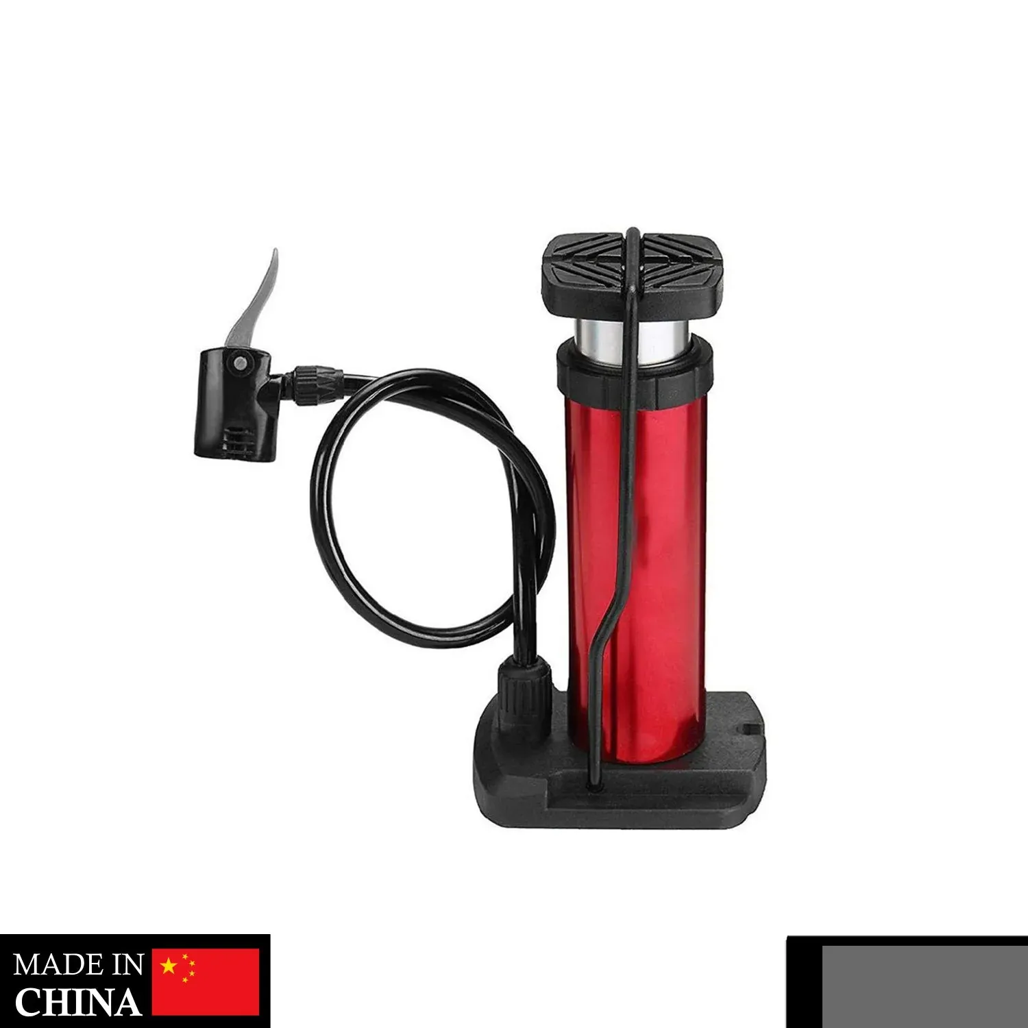 Portable Mini Foot Pump for Bicycle, Bike & Car - Up to 120 PSI - Detailed Feature View 1