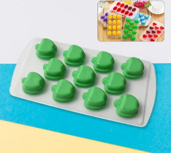 Creative Silicone Multi Fruit Shape Ice Cube Tray – 1 Pc