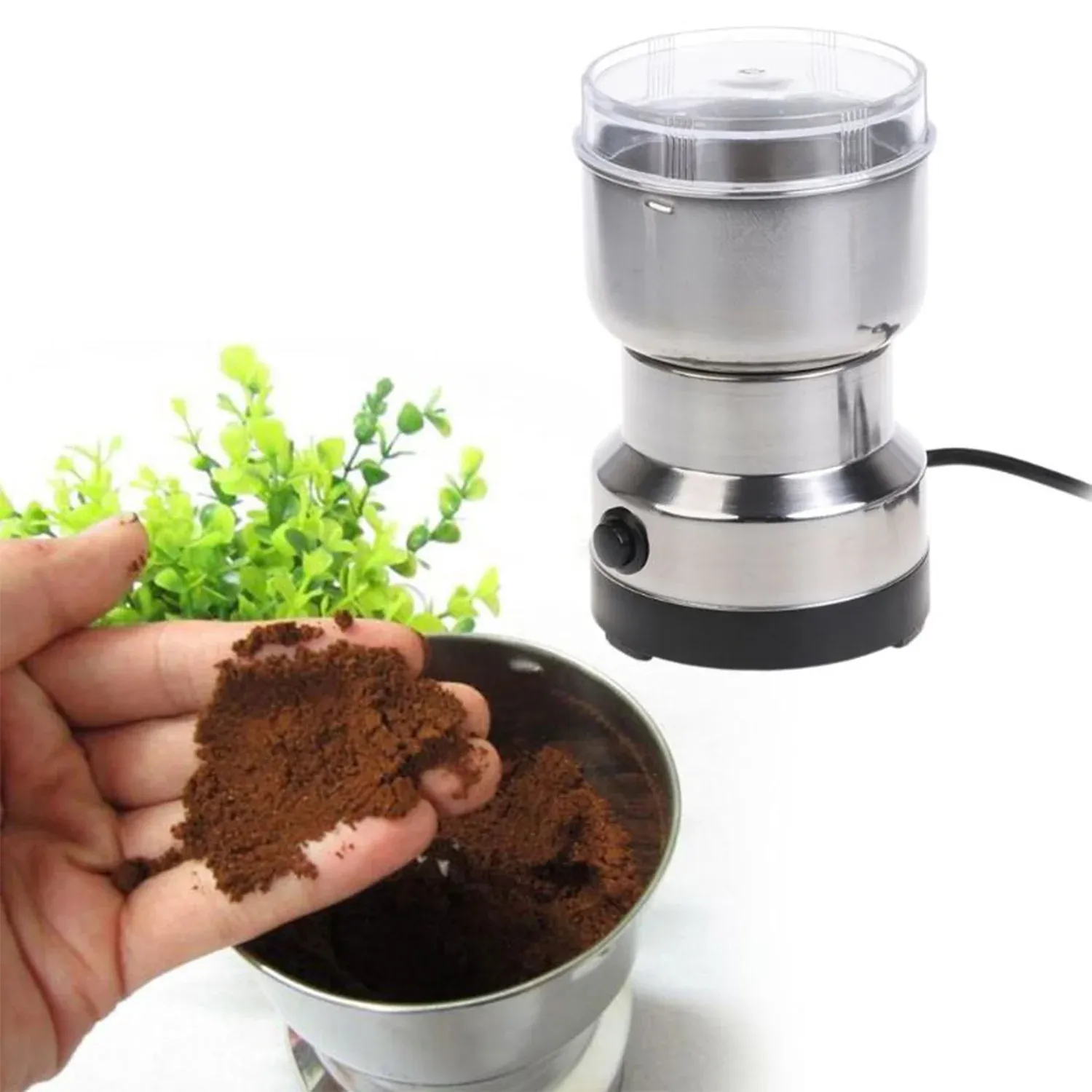 Premium Mini Electric Stainless Steel Multifunction Grinder for Spices & Coffee - Buy Online at Alikart