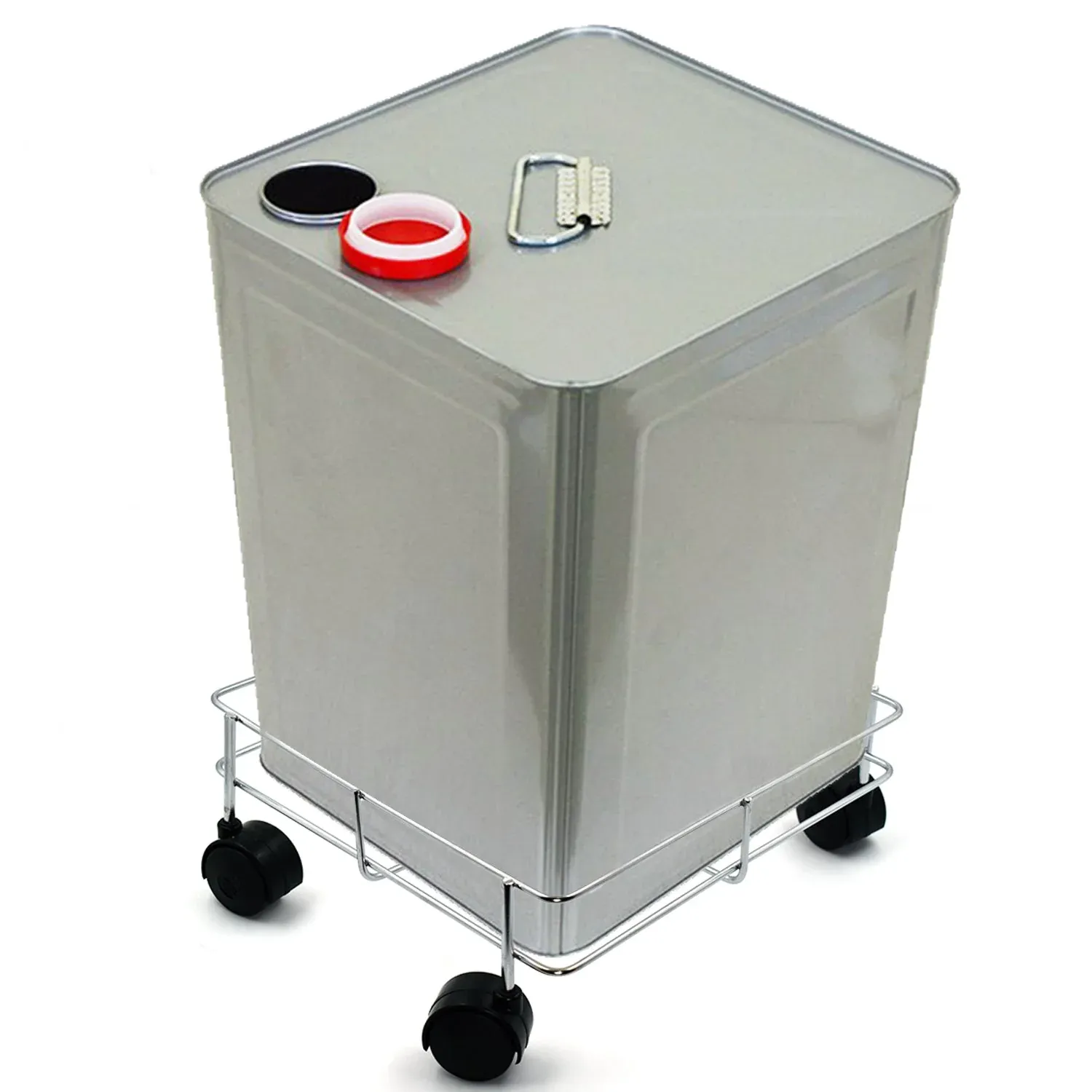 Stainless Steel Oil Stand – Square Kitchen Organizer | Indo Glow - Detailed Feature View 3