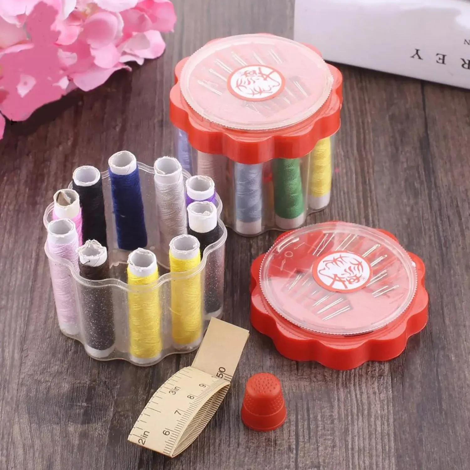 Premium Sewing Box – 24 Pc Portable Organizer with Compartments | Styleva - Buy Online at Alikart