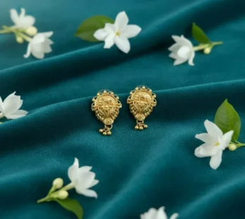 3 Drops Golden Earrings for Women & Girls – Traditional Fancy Jewellery Gift