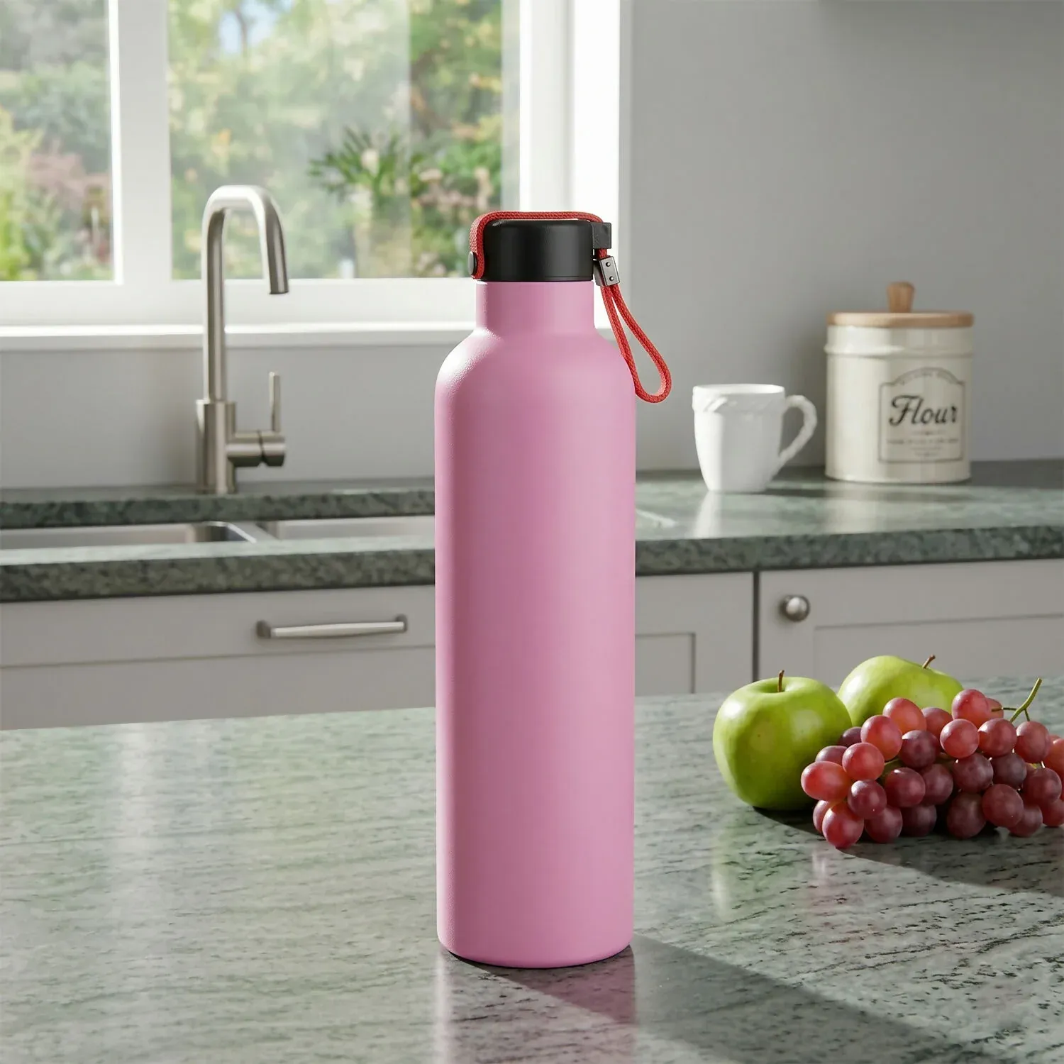 Premium 1000ML Stainless Steel Vacuum Insulated Water Bottle - Detailed Feature View 2