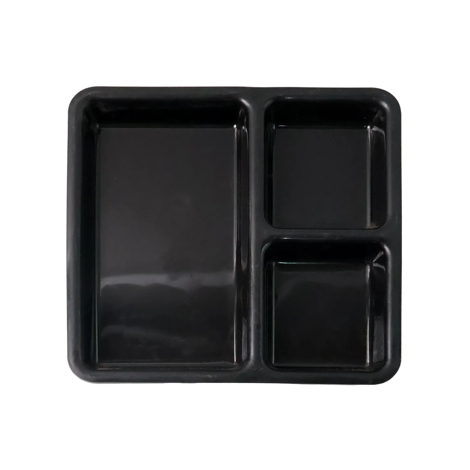 Plastic 3-Compartment Meal Serving Tray – Durable & Easy-Clean - Detailed Feature View 4
