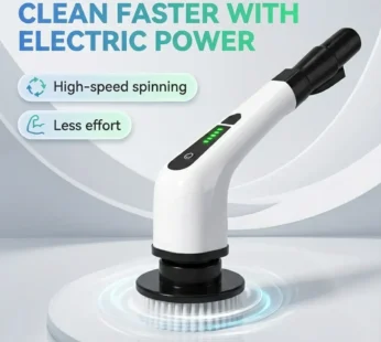 7-in-1 Cordless Electric Spin Scrubber Brush with Extension Handle