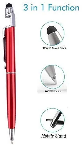 3-in-1 Stylus Pen with Mobile Stand and Ink Pen - Detailed Feature View 3