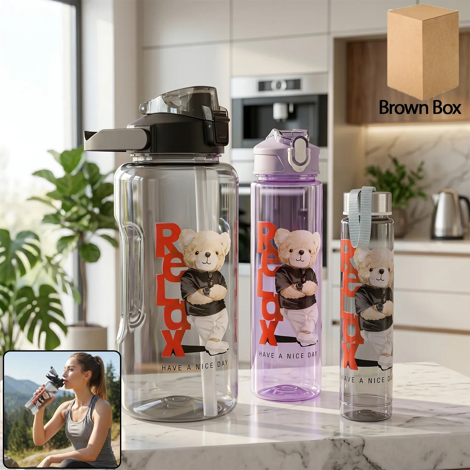 Premium Kids Water Bottle Set – BPA-Free, Leak-Proof for School & Sports - Buy Online at Alikart