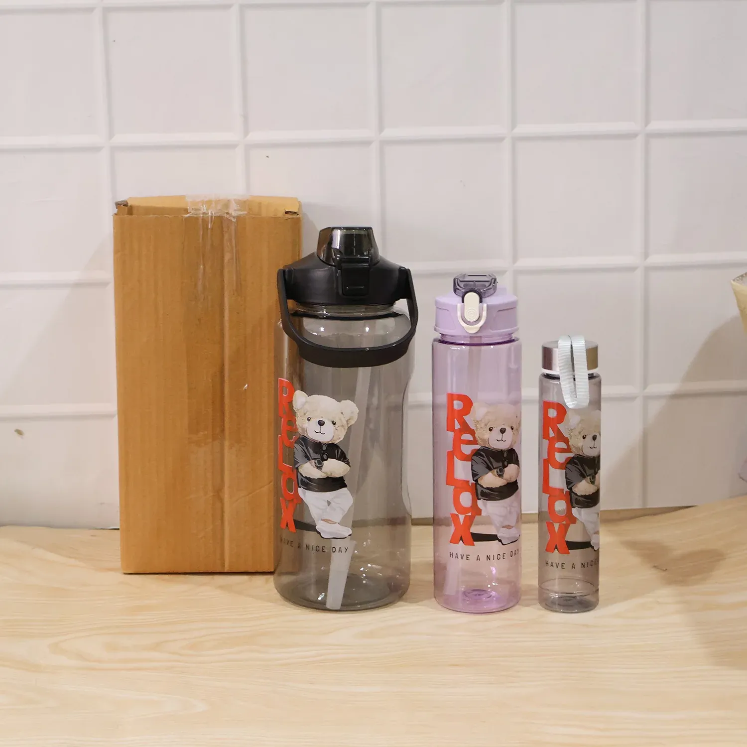 Kids Water Bottle Set – BPA-Free, Leak-Proof for School & Sports - Detailed Feature View 8