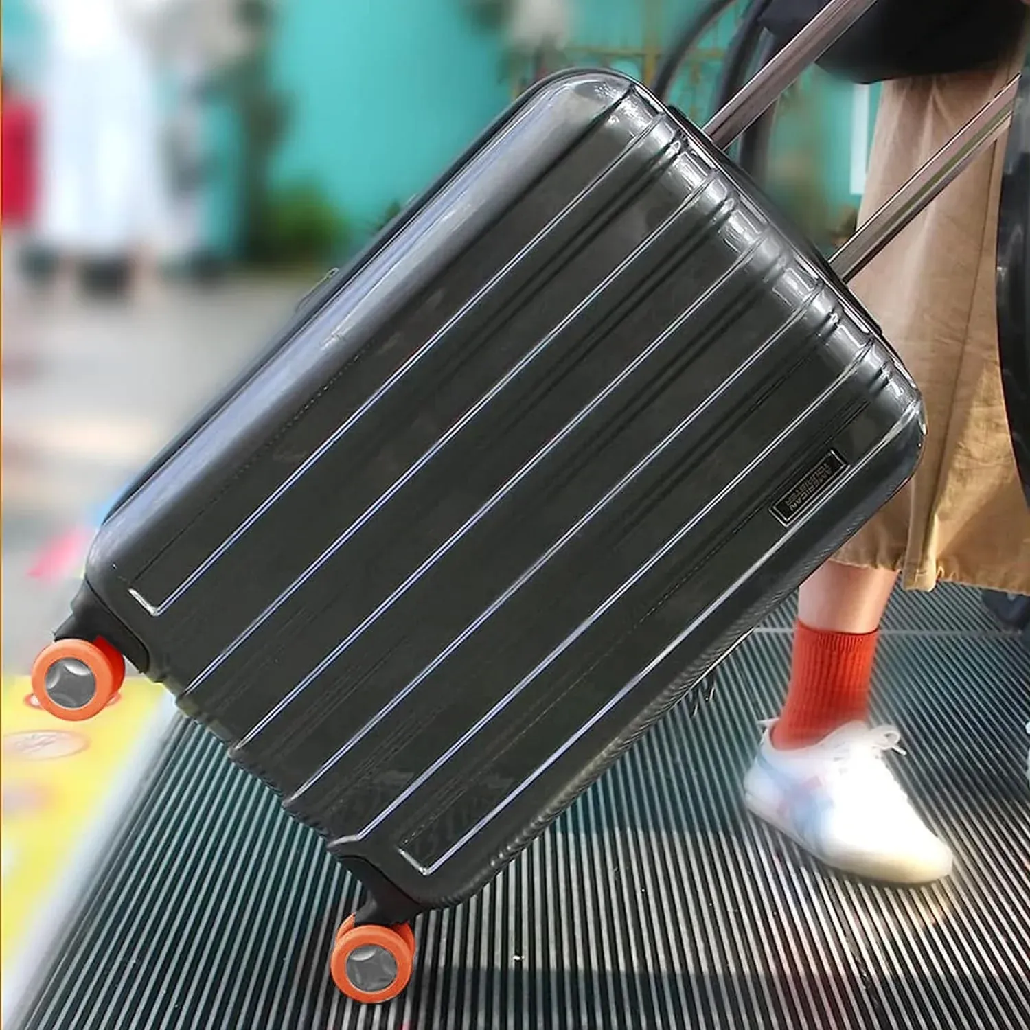 Premium Luggage Wheel Covers – Noise Reduction & Protection (8 Pcs) | LuggageFort - Buy Online at Alikart