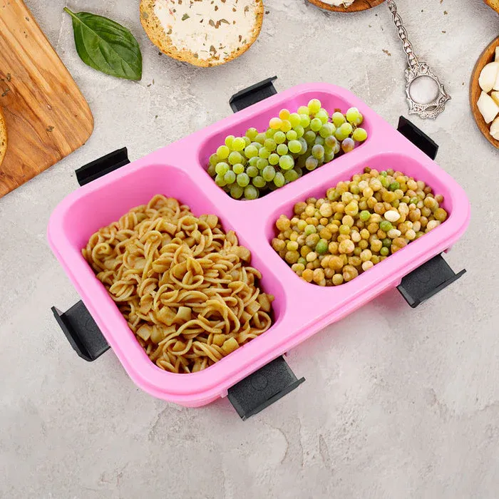 Customized Insulated Lunch Box – 3 Compartment | CustomSpot - Detailed Feature View 4