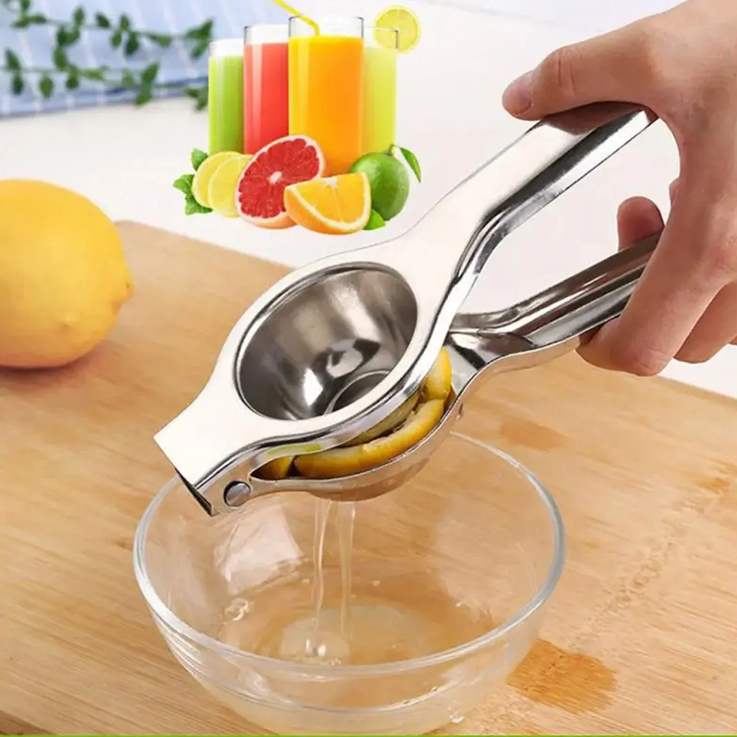 Lemon Squeezer – Durable Food-Grade Aluminium Nimbu Presser | Quickslice - Detailed Feature View 4