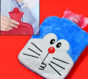 Doremon Hot Water Bag – Soft Cover for Pain Relief | Velvet Wellness