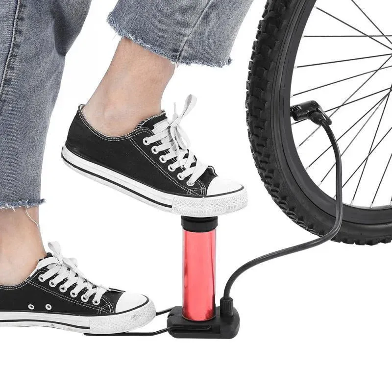 Portable Mini Foot Pump for Bicycle, Bike & Car - Up to 120 PSI - Detailed Feature View 2