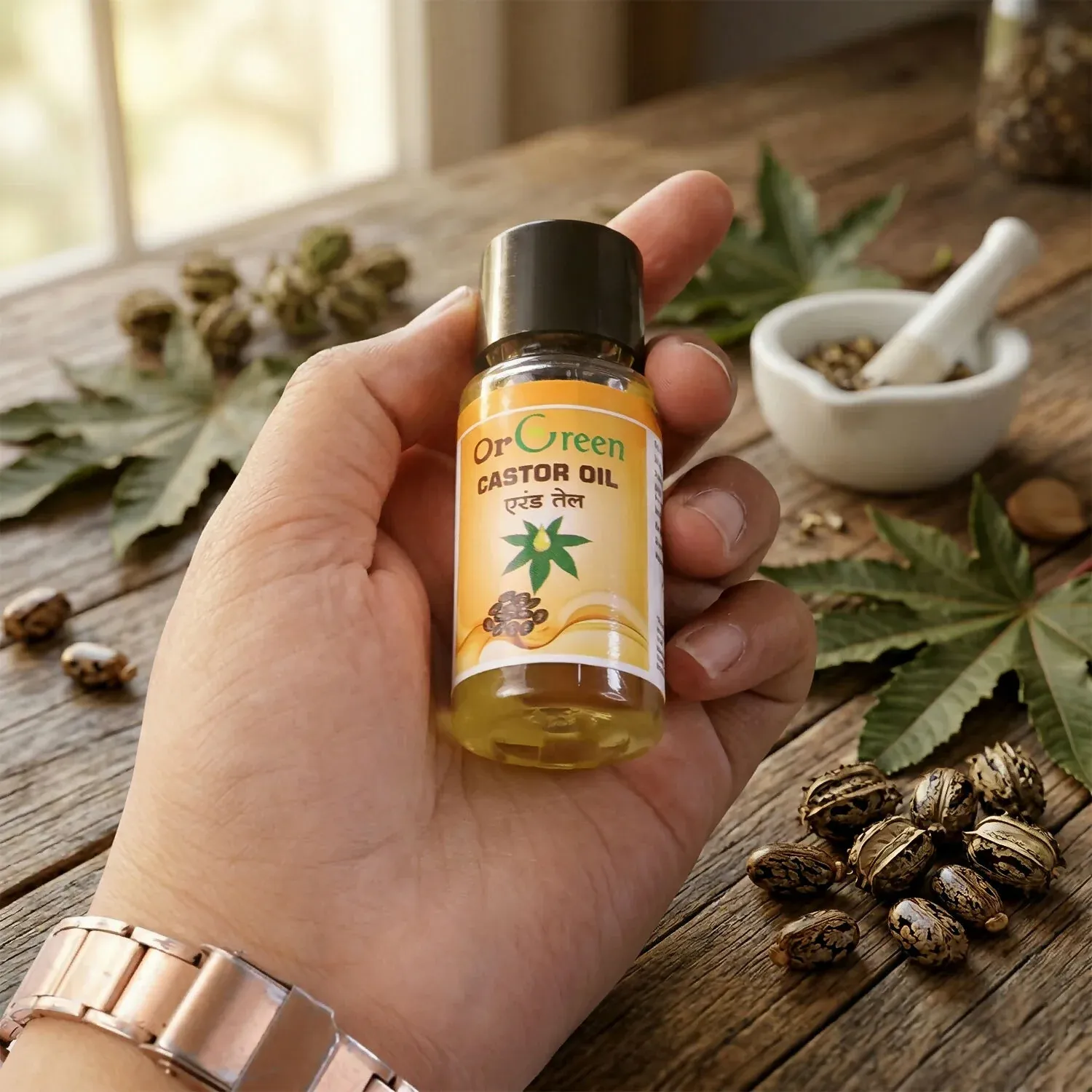 OrGreen Castor Oil for Hair & Skin Care - Nourishing 100ml & 500ml - Detailed Feature View 3