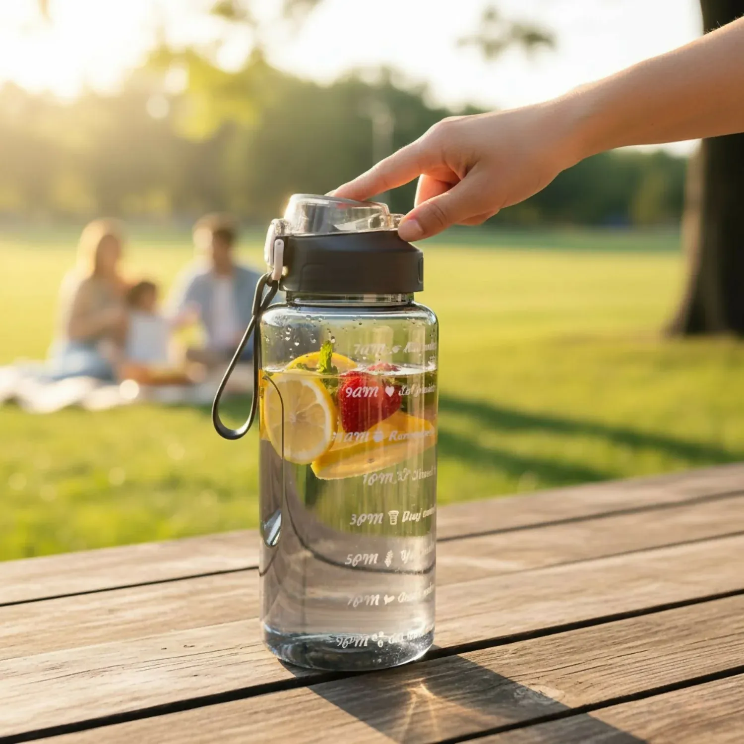 Premium Motivational Water Bottle 2 L – BPA-Free Sipper with Time Marker - Buy Online at Alikart
