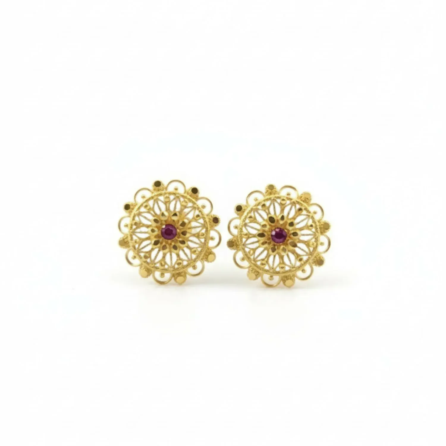 Party Wear Golden Jhumki | Elegant Ethnic Earrings for Girls - Detailed Feature View 3