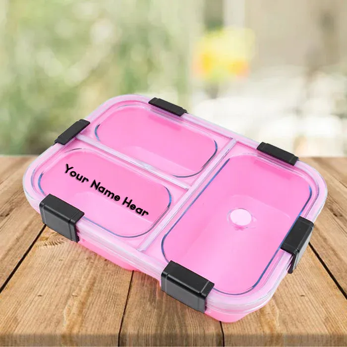 Premium Customized Insulated Lunch Box – 3 Compartment | CustomSpot - Buy Online at Alikart