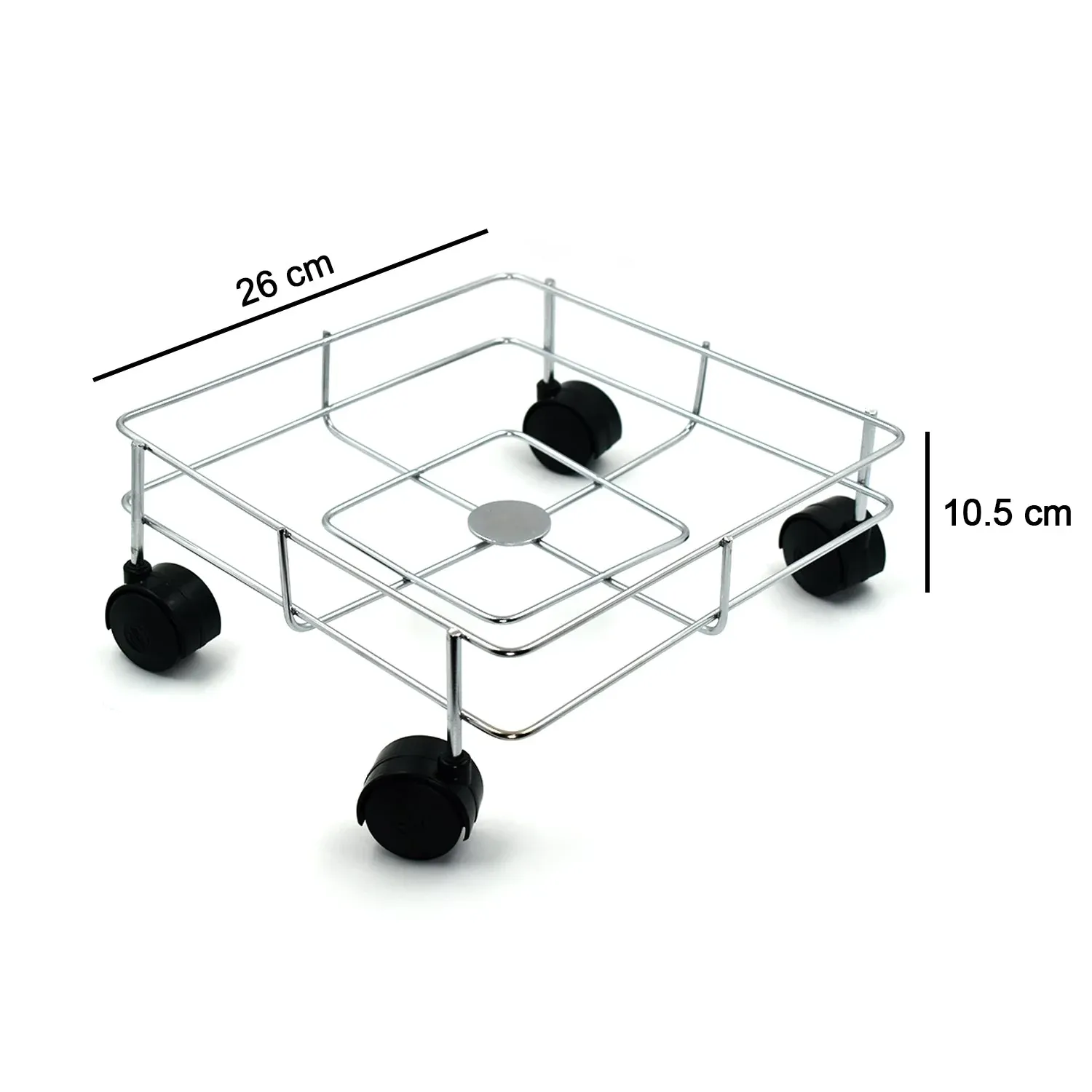 Stainless Steel Oil Stand – Square Kitchen Organizer | Indo Glow - Detailed Feature View 5