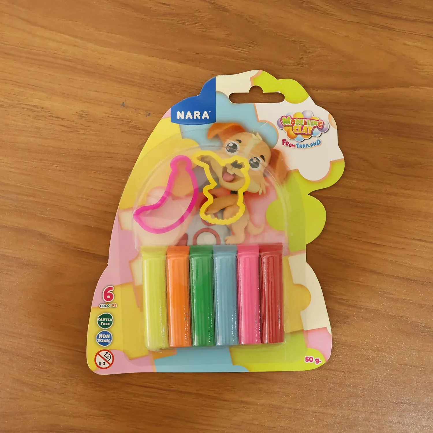NARA 6 Color Modelling Clay Set with Shape Cutters – Kids DIY Creative Play Dough Kit (50 Gm) - Detailed Feature View 5