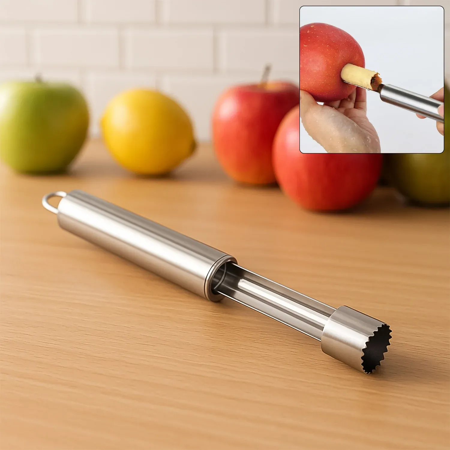 Premium Fruit Corer – Stainless Steel Apple & Pear Tool | Quickslice - Buy Online at Alikart