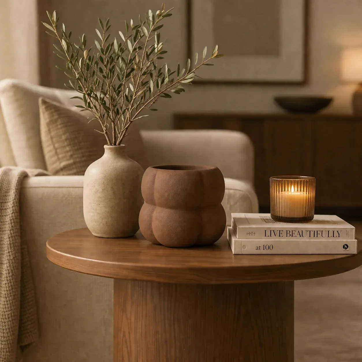 Textured Ceramic Planter Pot Modern Decorative Plant Holder - Detailed Feature View 1