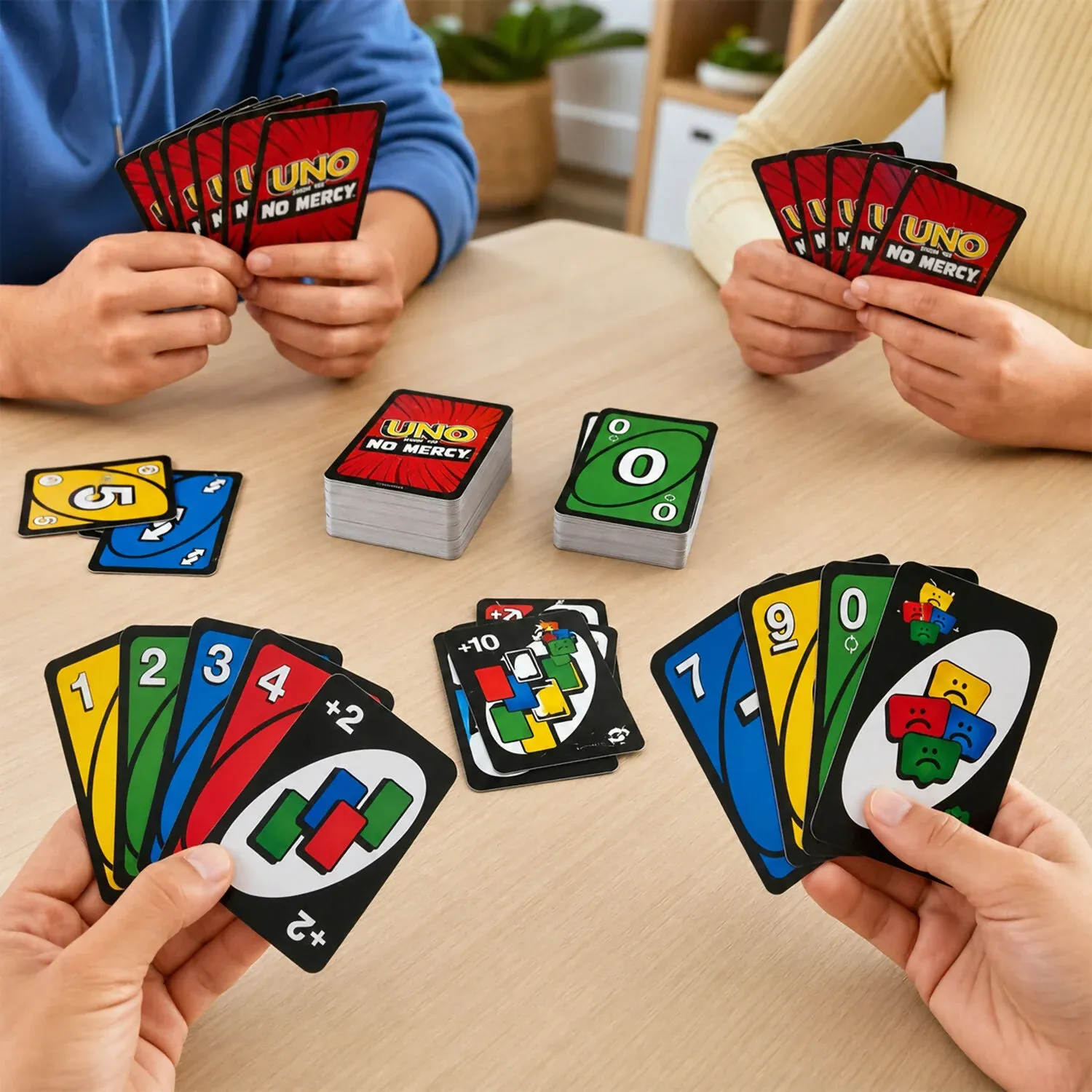 UNO Show ’Em No Mercy Card Game, Extreme Family Party Game - Detailed Feature View 1