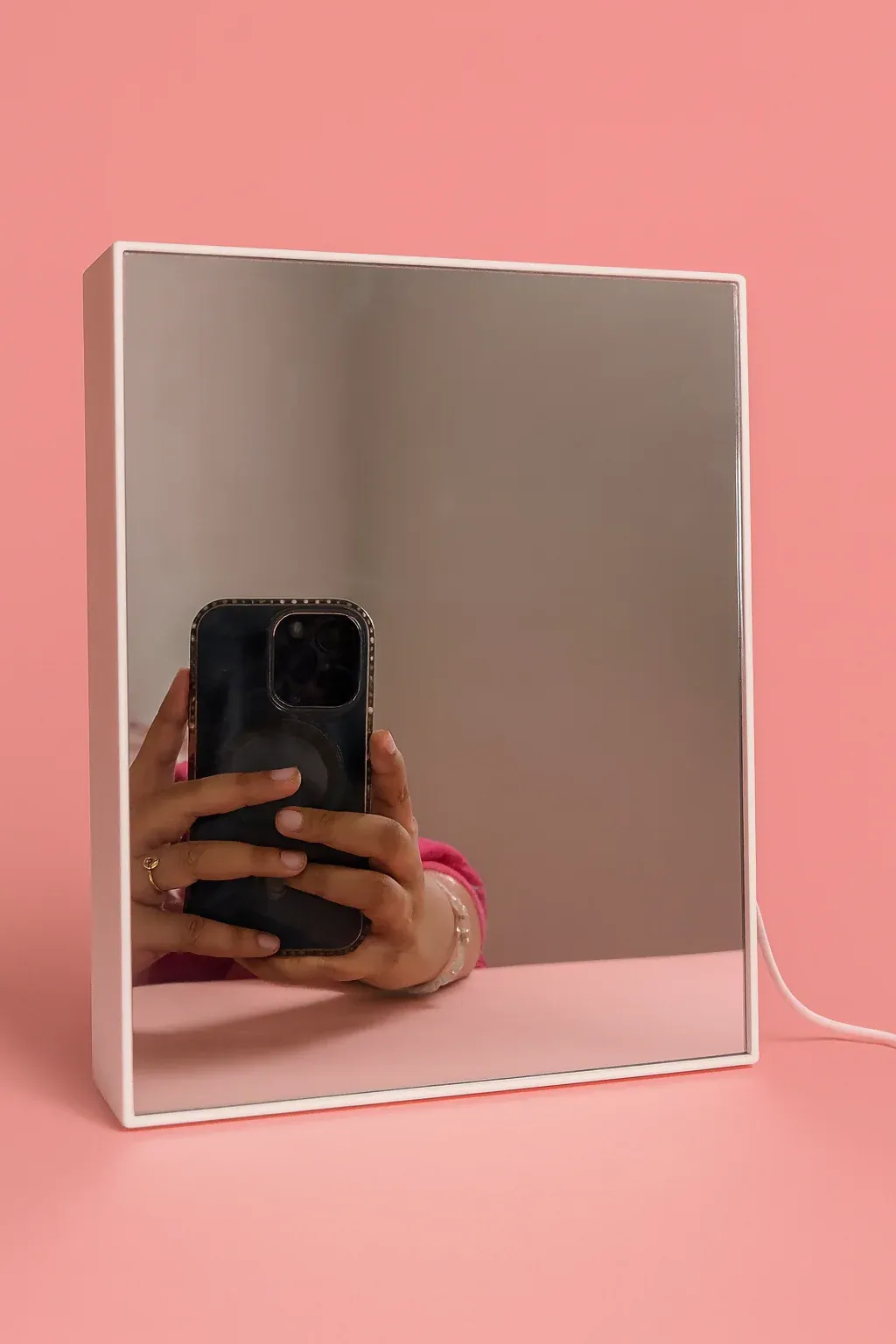 LED Rose Infinity Mirror Light Box | Romantic 3D LED Illusion Heart Shaped Rose Lamp | Decorative Tabletop Night Light for Bedroom, Living Room & Gifts | Valentine’s Day, Anniversary, Wedding, Home Décor - Detailed Feature View 3