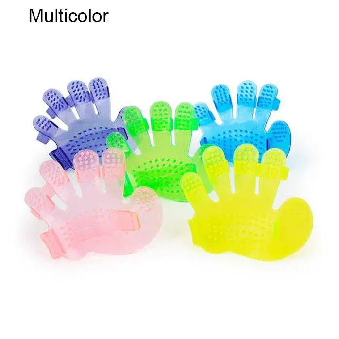 Rubber Pet Cleaning Massaging Grooming Glove Brush - Detailed Feature View 5