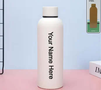 Customize Stainless Steel Double Wall Vacuum-Insulated Drink Water (White / 500 ML Approx)