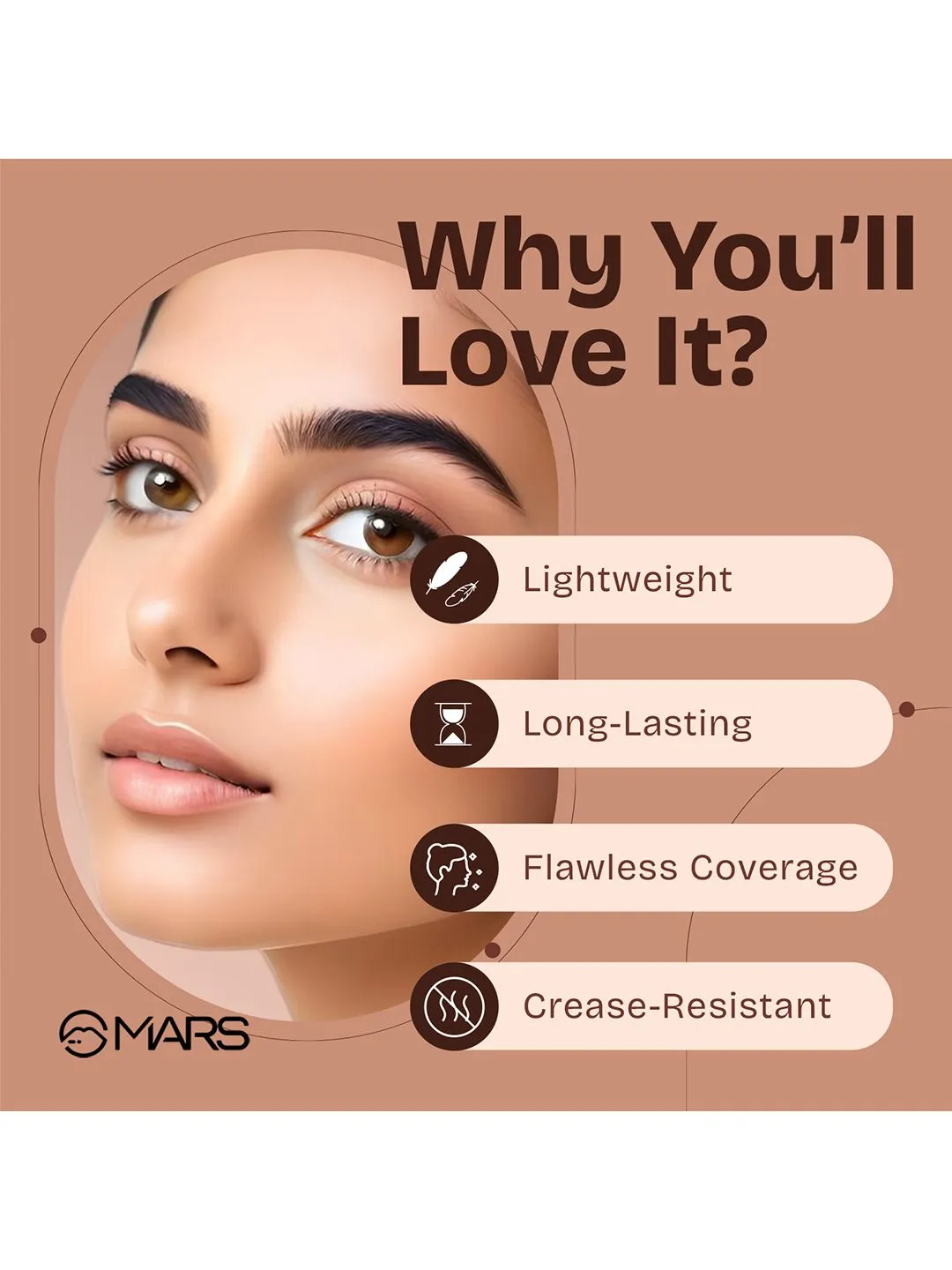 MARS SPF50 PA++++ Cancel Concealer with Radiant Finish 6 ml - Espresso 08 - Detailed Feature View 1