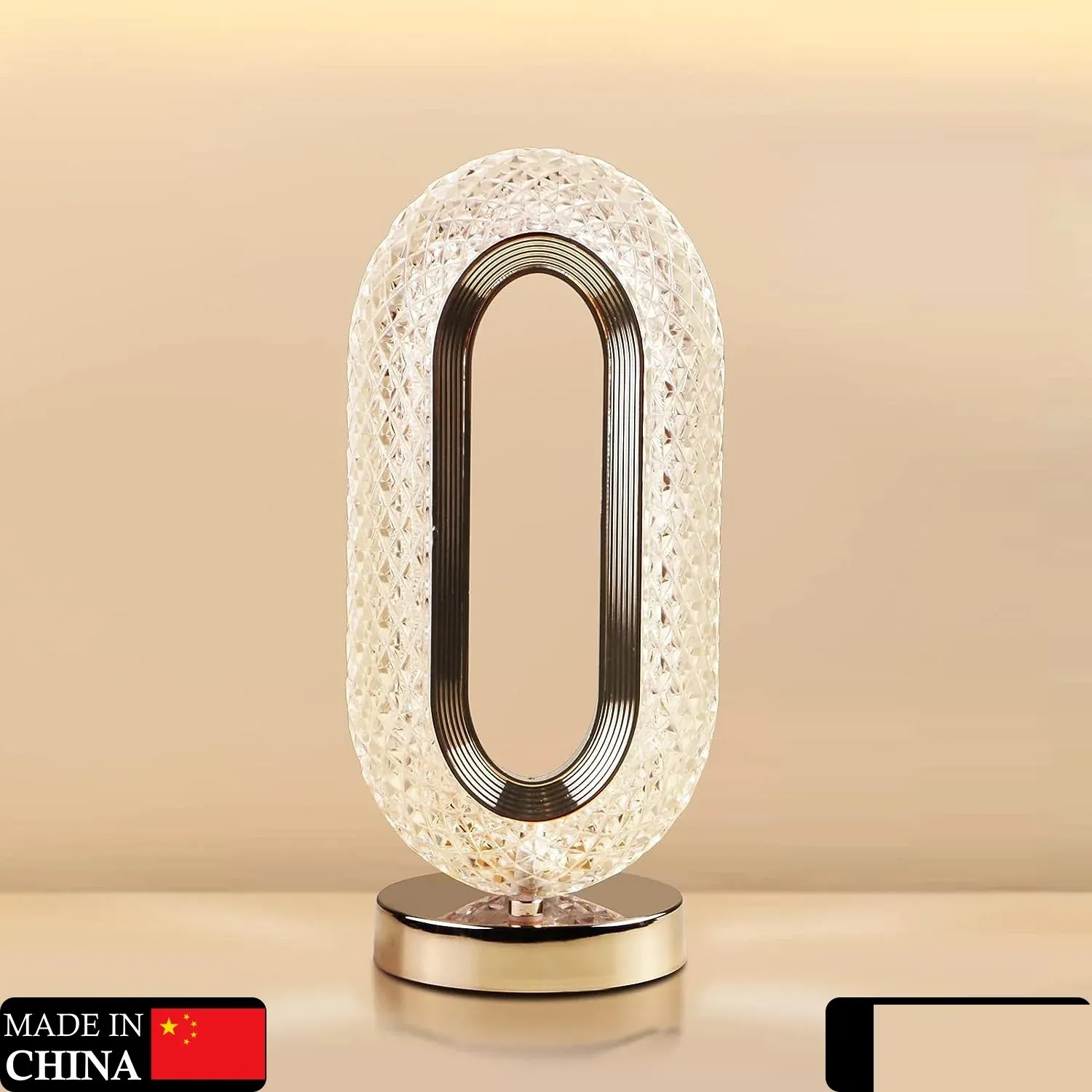 Touch Control Crystal Table Desk Lamp, 3-Way Dimmable Light, USB Rechargeable Crystal Diamond Table Lamp, Exquisite Night Stand Light Lamp Beside Lamp for Bedroom Living Room, Decorative Desk Lamp, Diwali - Detailed Feature View 1