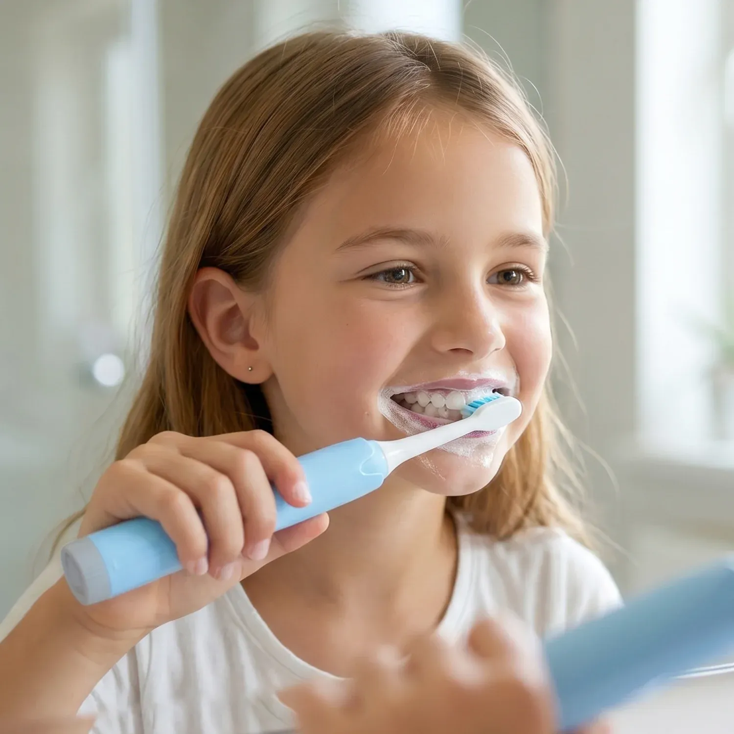 Electric Sonic Toothbrush with Extra Head & 2 AA Batteries - Detailed Feature View 2