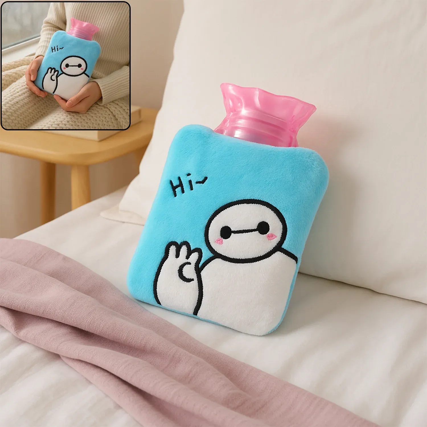 Premium Hot Water Bag – Small Baymax Cover for Pain Relief | Velvet Wellness - Buy Online at Alikart