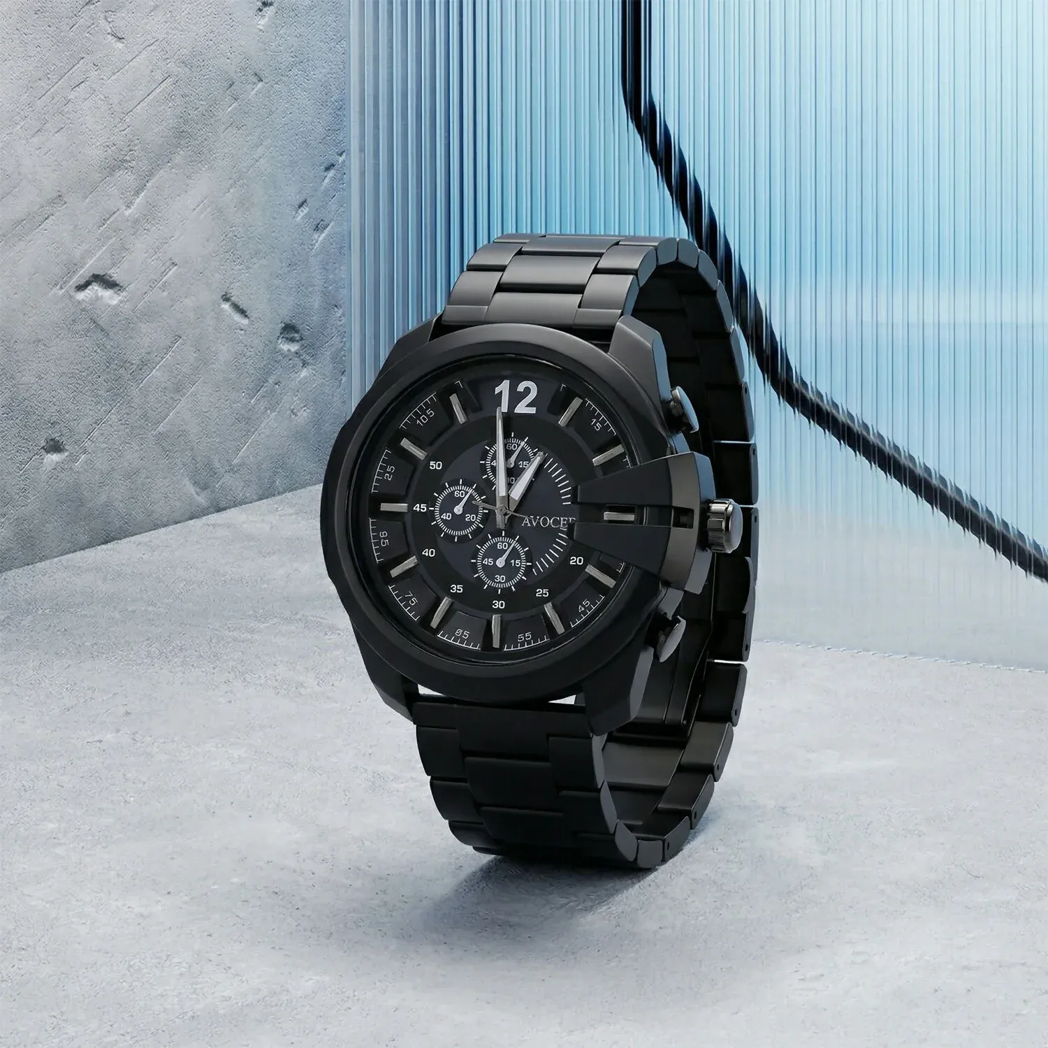 Premium Premium Black Analog Chronograph Wrist Watch for Men - Buy Online at Alikart