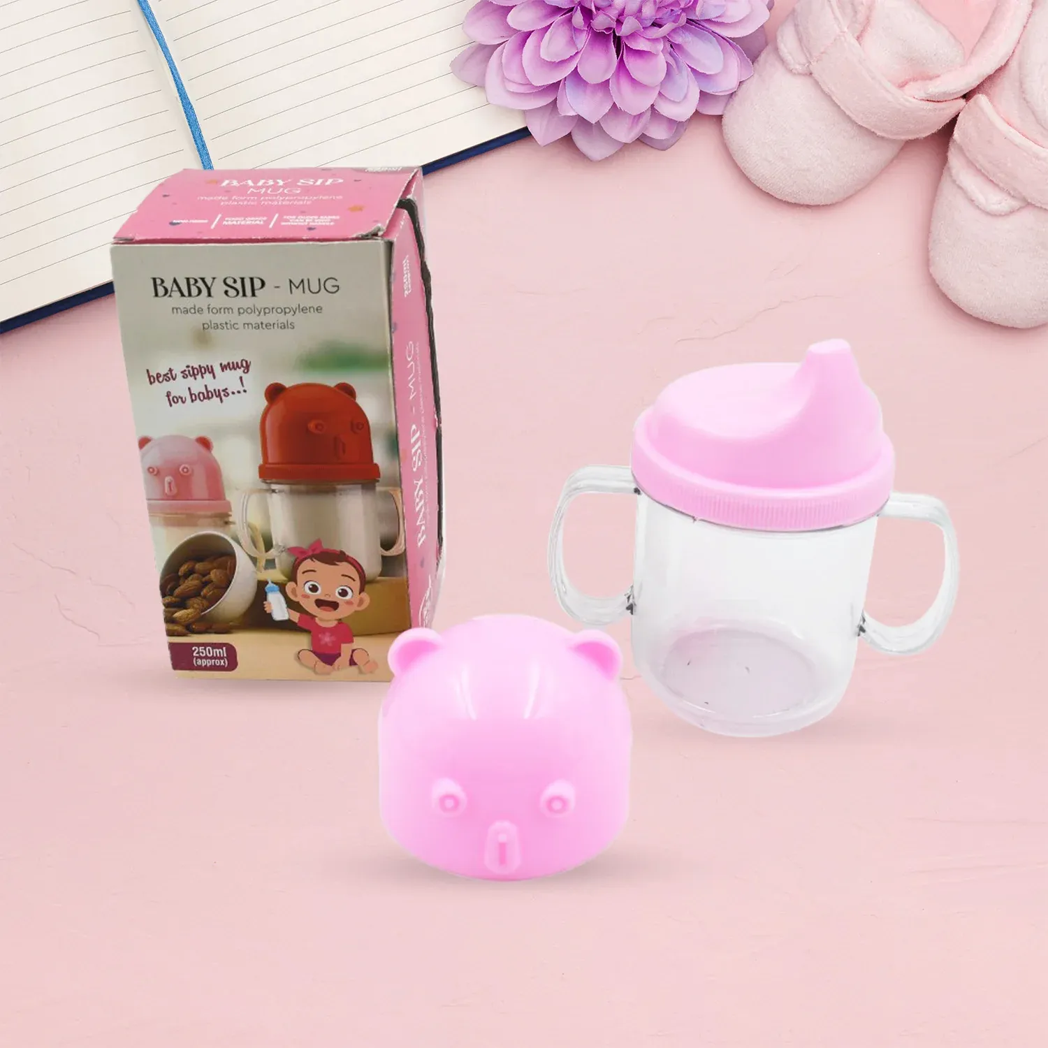 Baby Milk Sippy Mug – Leakproof Lightweight Nursing Cup for Kids (250 Ml / 1 Pc) - Detailed Feature View 8