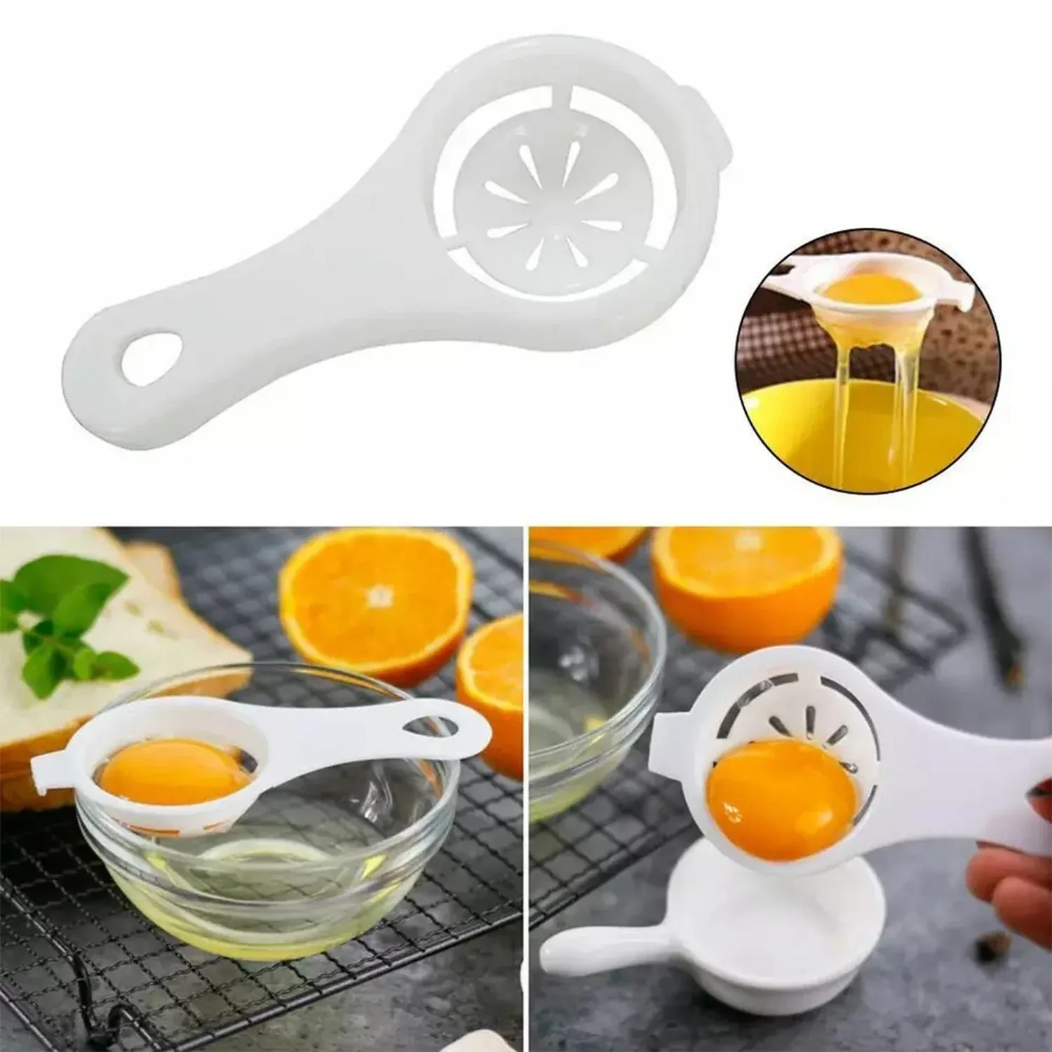 Premium Egg Yolk Separator – Food Grade Wheat Straw Filter | Bake & Dwell - Buy Online at Alikart