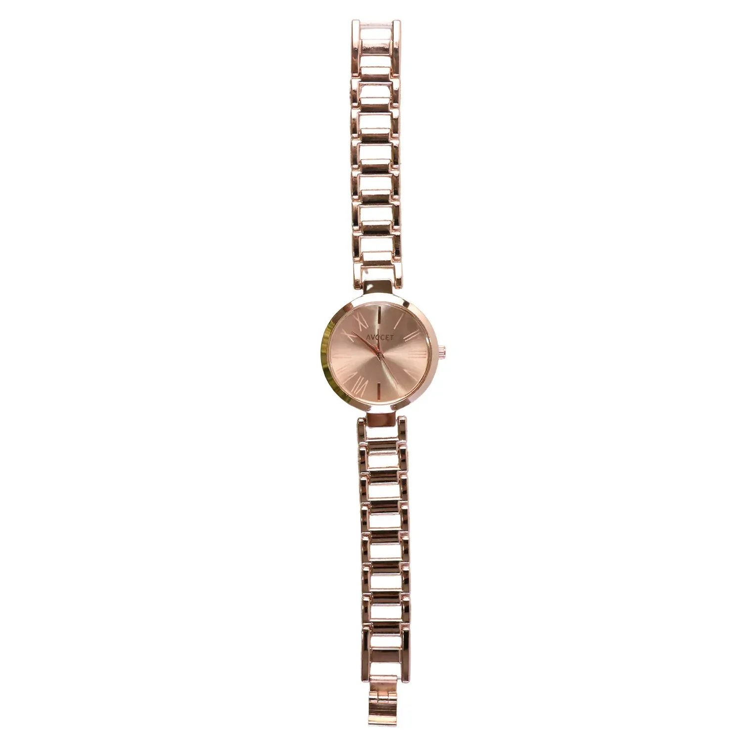 Rose Gold Round Dial Bracelet Watch for Women – Elegant Fashion Wristwear - Detailed Feature View 4