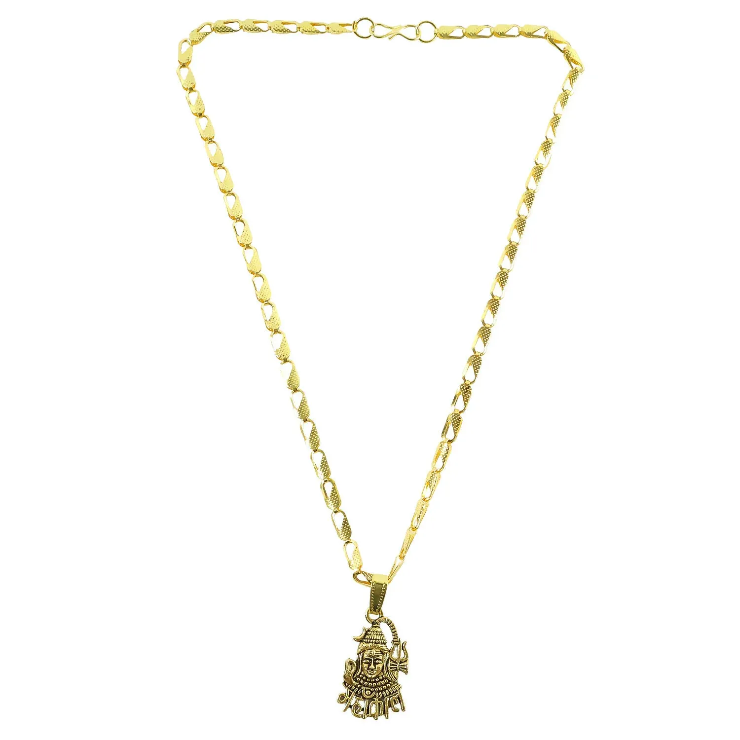 Lord Mahakal Pendant with Chain – Divine Strength Necklace - Detailed Feature View 4