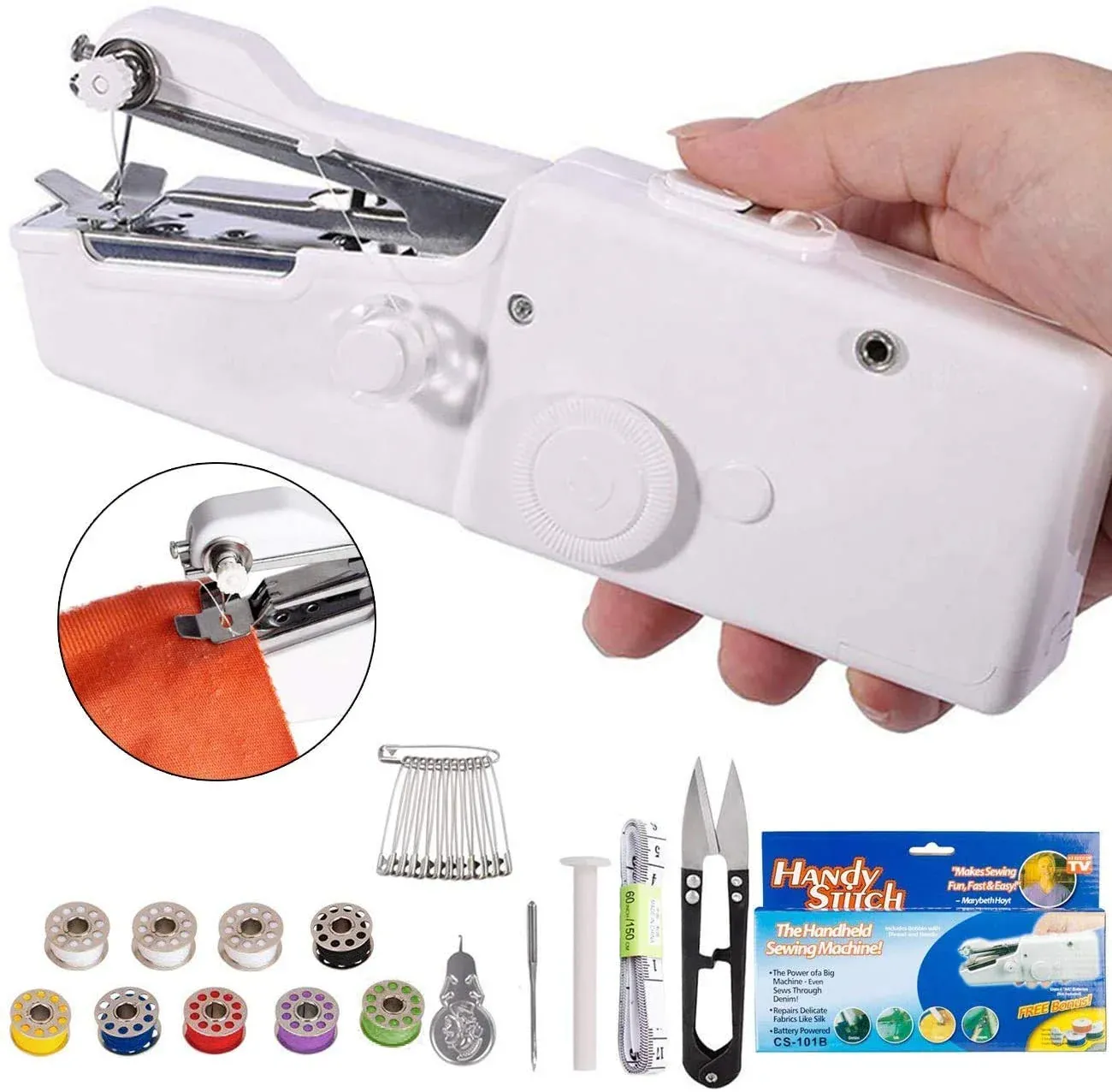 DeoDap Portable Mini Cordless Electric Sewing Machine - Detailed Feature View 2