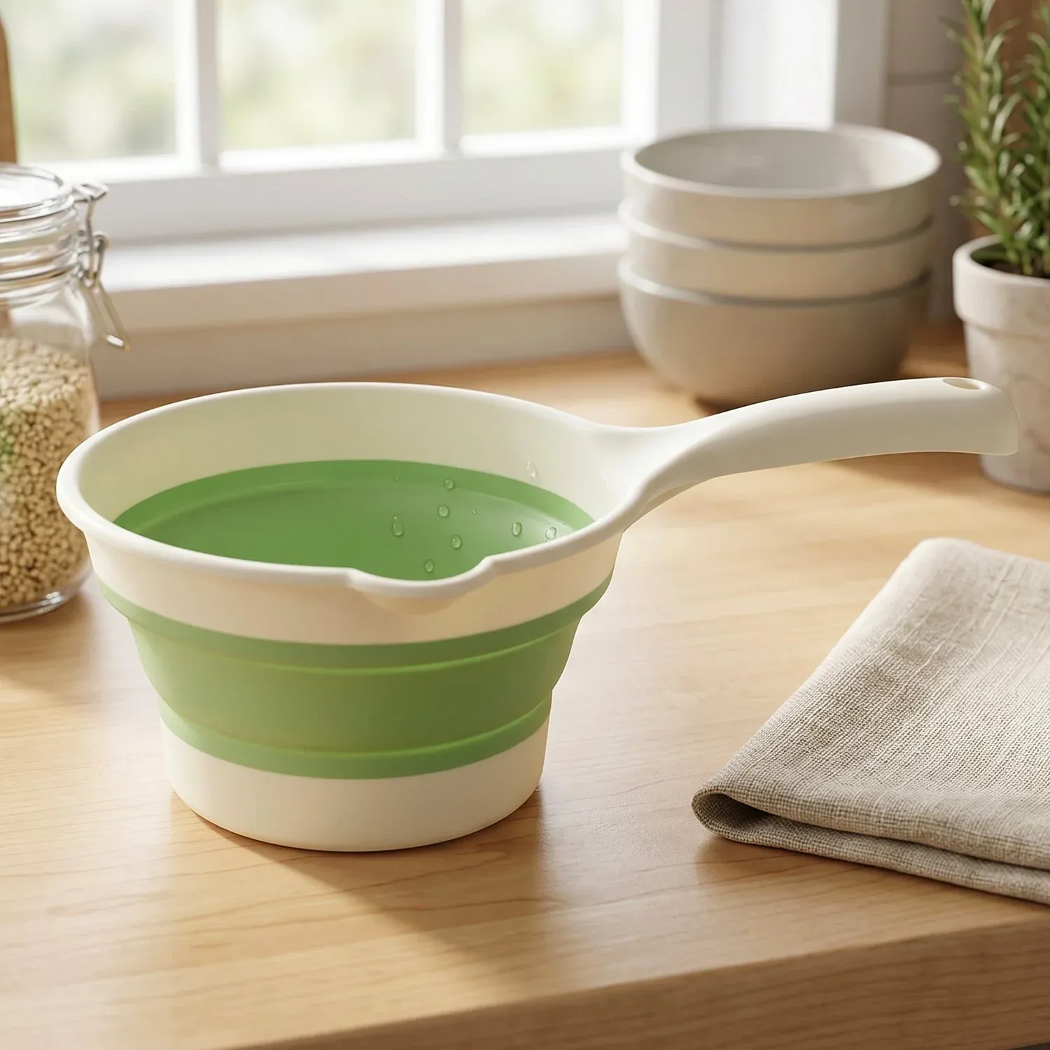 Premium Foldable Water Dipper – Space-Saving, Easy Pouring & Versatile - Buy Online at Alikart